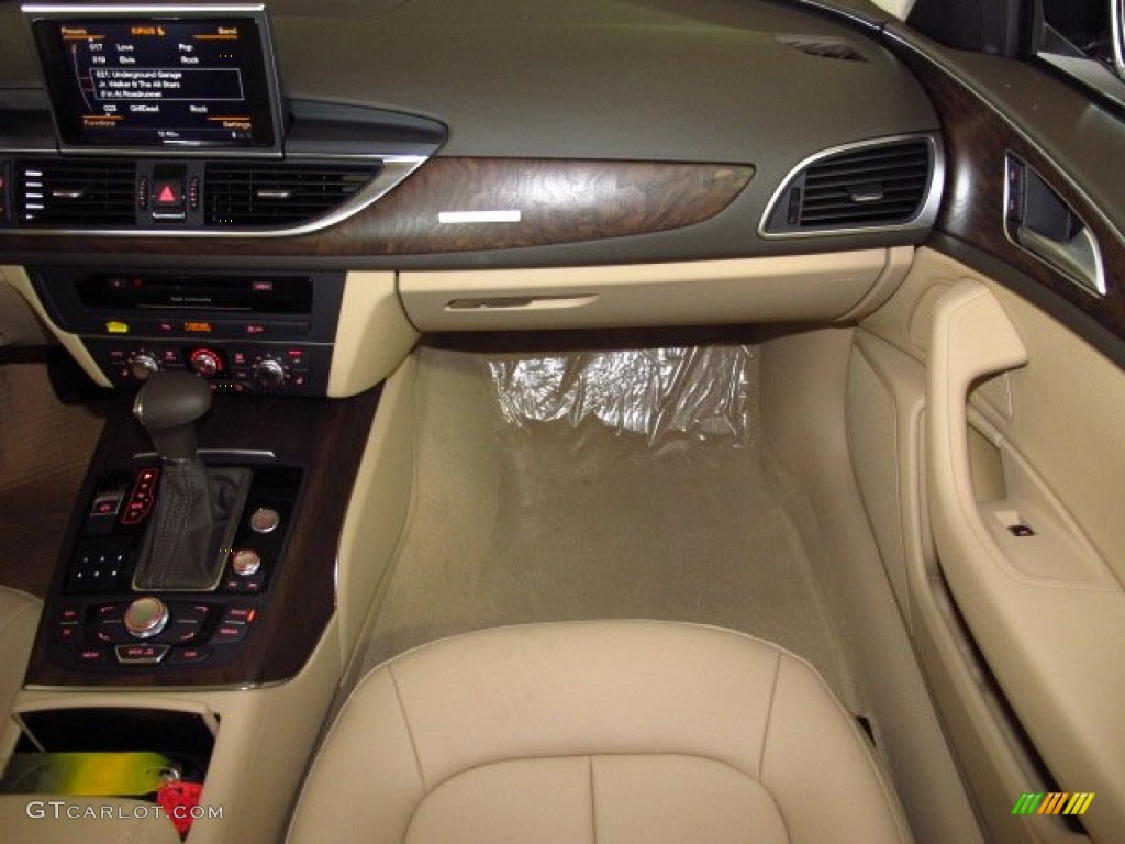 2014 A6 3.0 TDI quattro Sedan - Moonlight Blue Metallic / Velvet Beige photo #13