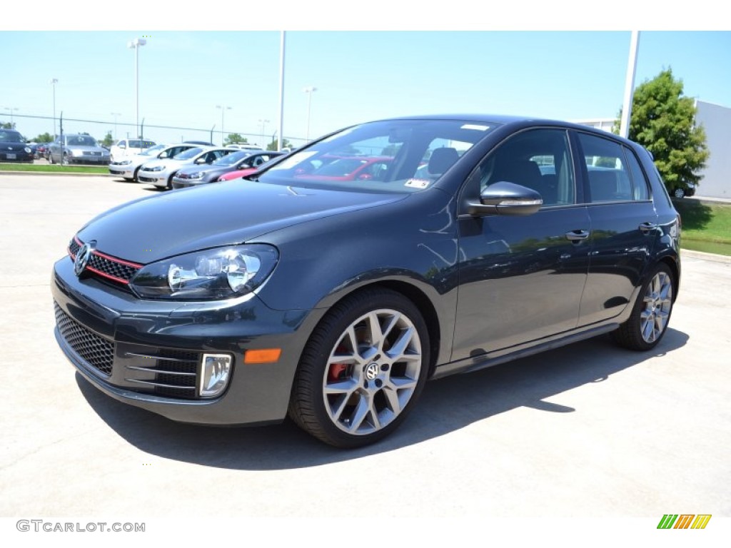 2013 GTI 4 Door Wolfsburg Edition - Carbon Steel Gray Metallic / Interlagos Plaid Cloth photo #1