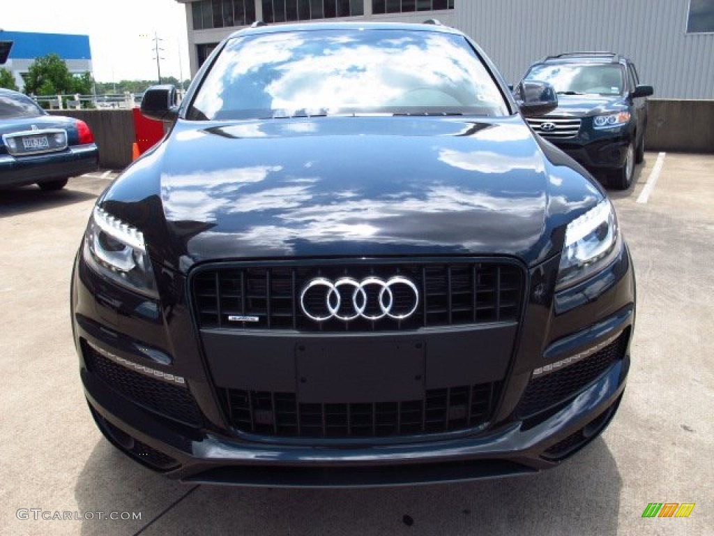 Night Black 2014 Audi Q7 3.0 TFSI quattro S Line Package Exterior Photo #84260370