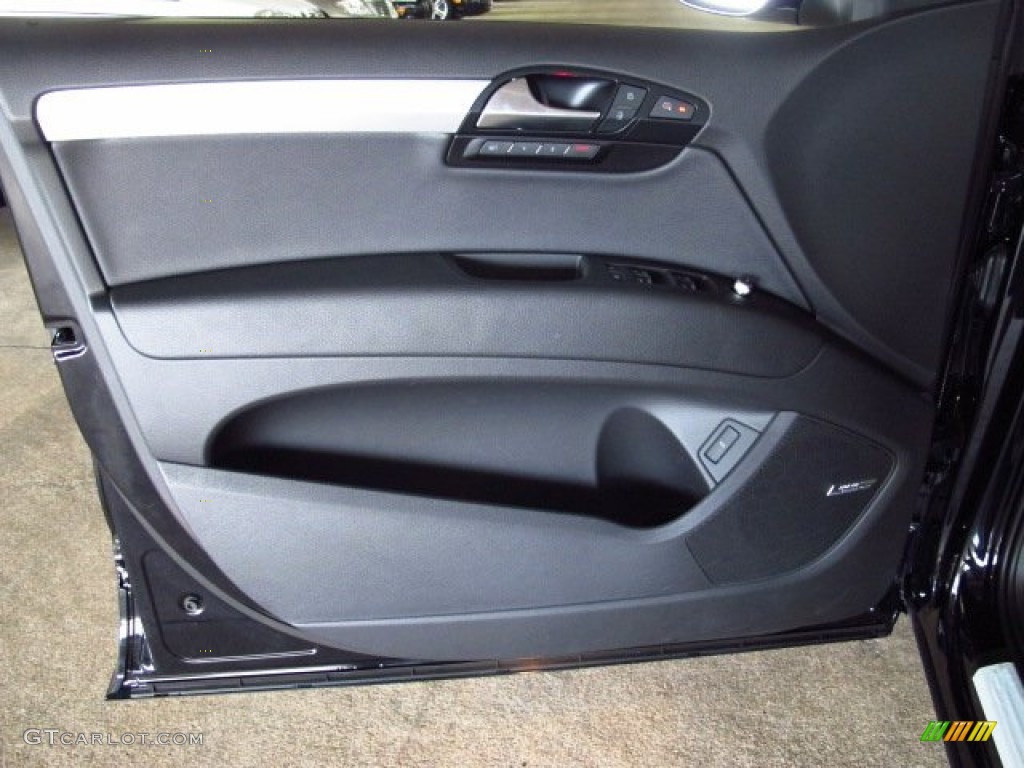 2014 Audi Q7 3.0 TFSI quattro S Line Package Black Door Panel Photo #84260496