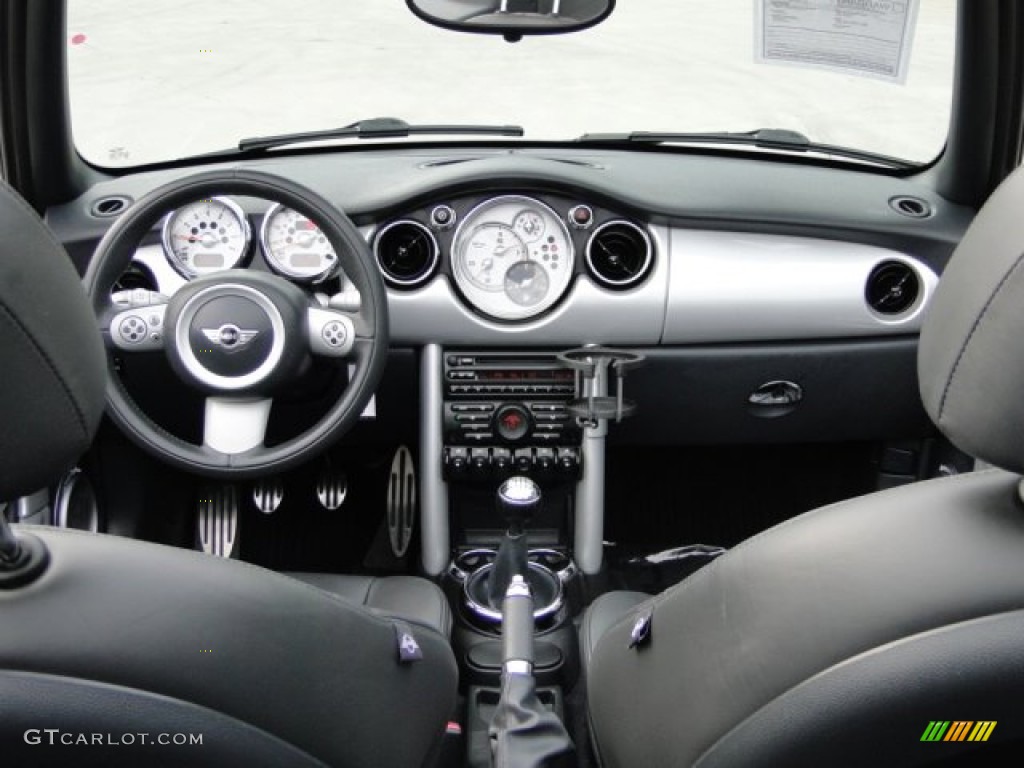 2005 Cooper S Convertible - Jet Black / Black/Panther Black photo #17