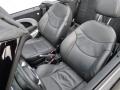 2005 Mini Cooper Black/Panther Black Interior Front Seat Photo
