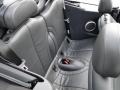 2005 Mini Cooper Black/Panther Black Interior Rear Seat Photo