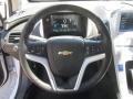 2013 Chevrolet Volt Jet Black/Ceramic White Accents Interior Steering Wheel Photo