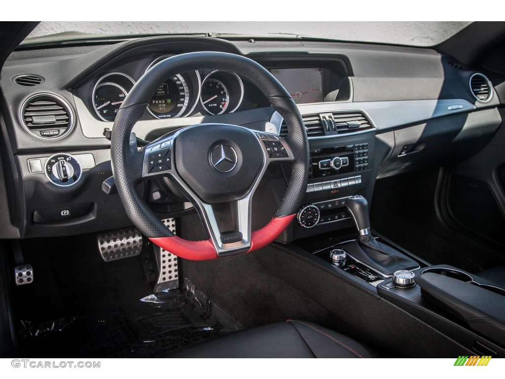 2012 Mercedes-Benz C 63 AMG Coupe AMG Black Dashboard Photo #84263154