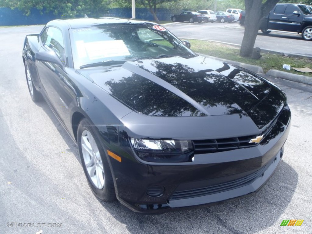 2014 Camaro LS Coupe - Black / Black photo #1