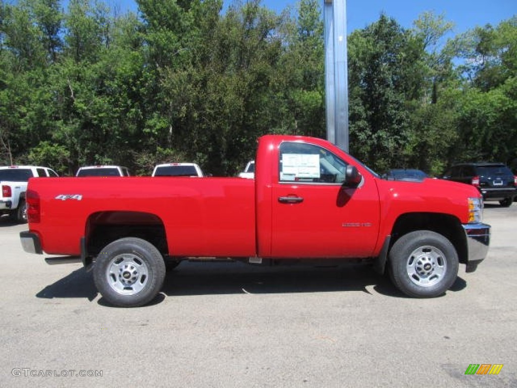 Victory Red 2014 Chevrolet Silverado 2500HD WT Regular Cab 4x4 Exterior Photo #84264660