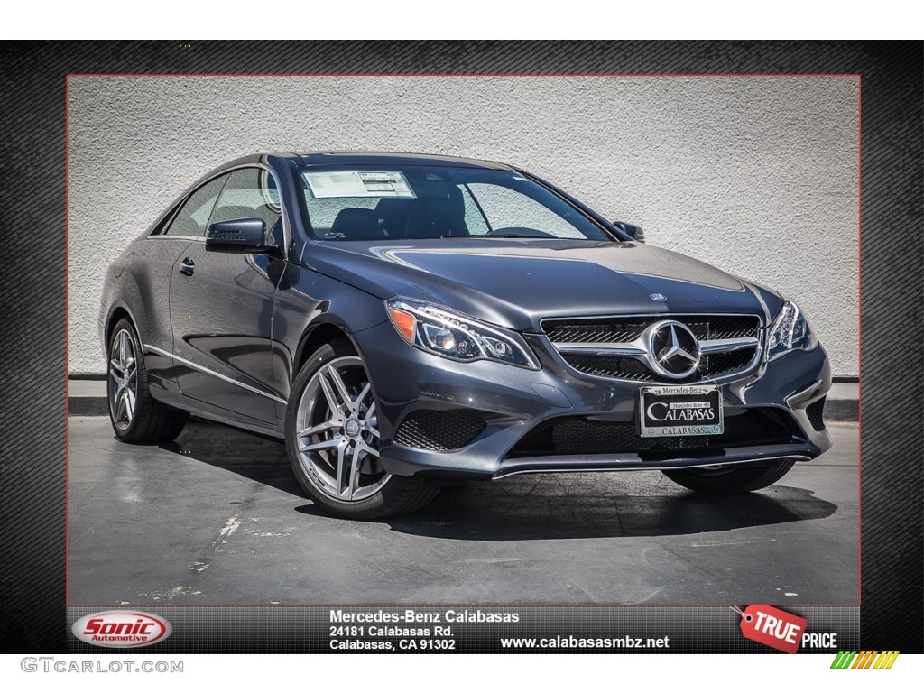 2014 E 350 Coupe - Steel Gray Metallic / Black photo #1