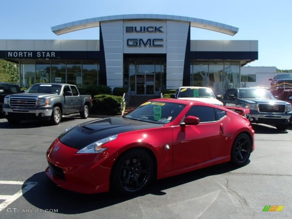 2010 370Z NISMO Coupe - Solid Red / NISMO Black/Red Cloth photo #1