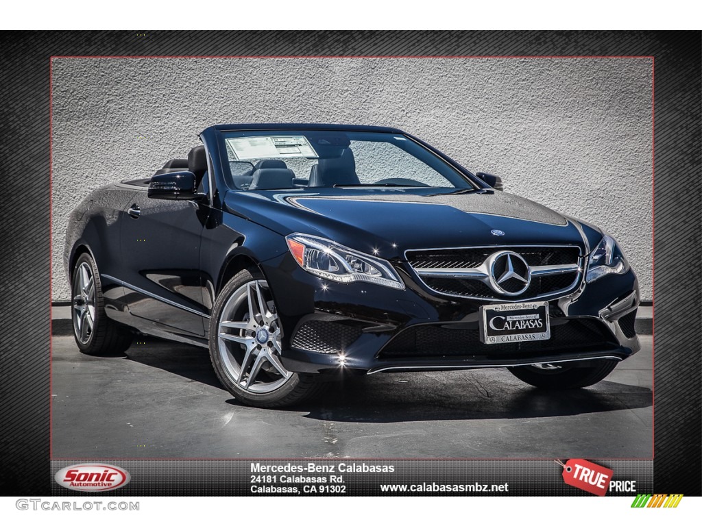 2014 E 350 Cabriolet - Black / Black photo #1