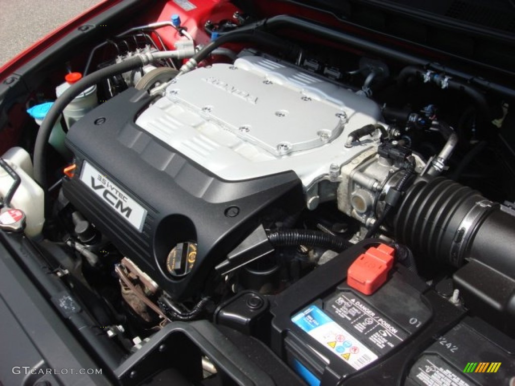2011 Accord EX-L V6 Coupe - San Marino Red / Ivory photo #32