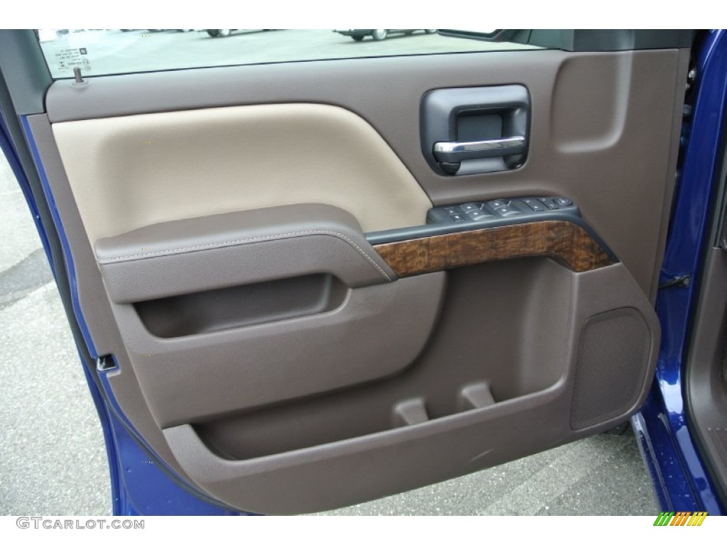 2014 Chevrolet Silverado 1500 LT Crew Cab Cocoa/Dune Door Panel Photo #84266319