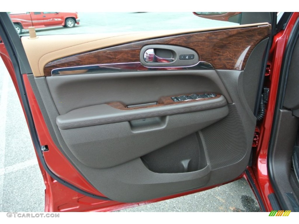 2014 Enclave Leather AWD - Crystal Red Tintcoat / Cocaccino photo #7