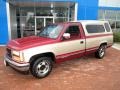 1991 Medium Red Metallic GMC Sierra 1500 SLE Regular Cab  photo #3