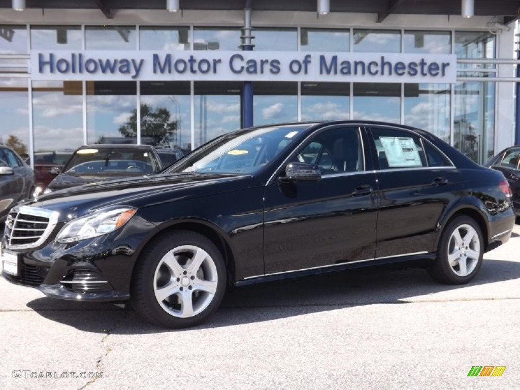 2014 E 350 4Matic Sedan - Black / Black photo #1