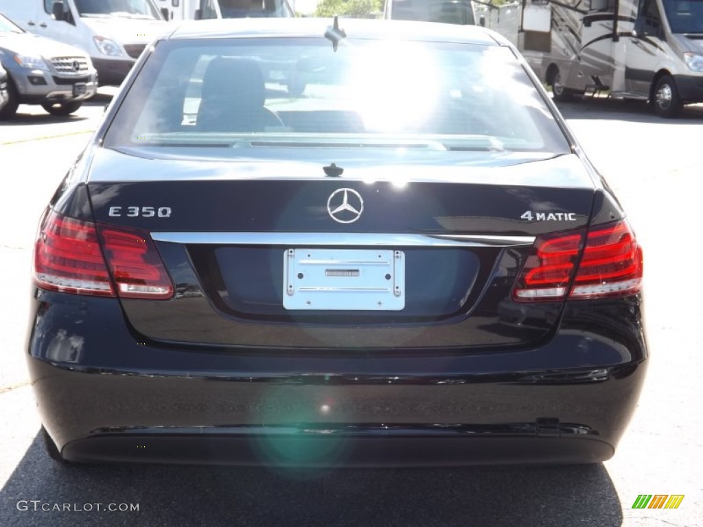 2014 E 350 4Matic Sedan - Black / Black photo #4