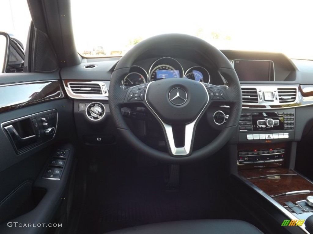 2014 E 350 4Matic Sedan - Black / Black photo #7