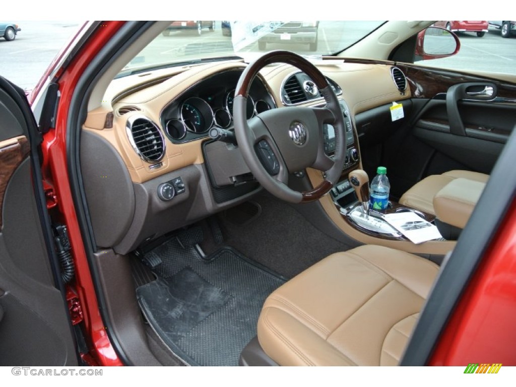 2014 Enclave Leather AWD - Crystal Red Tintcoat / Cocaccino photo #20