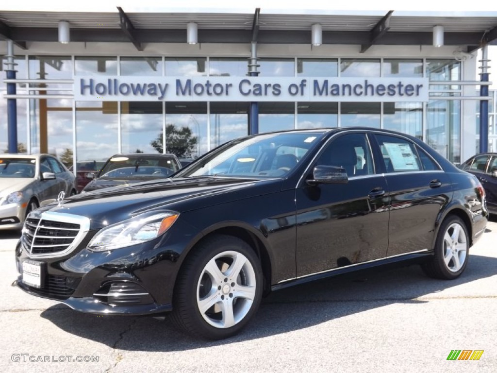 2014 E 350 4Matic Sedan - Black / Black photo #1