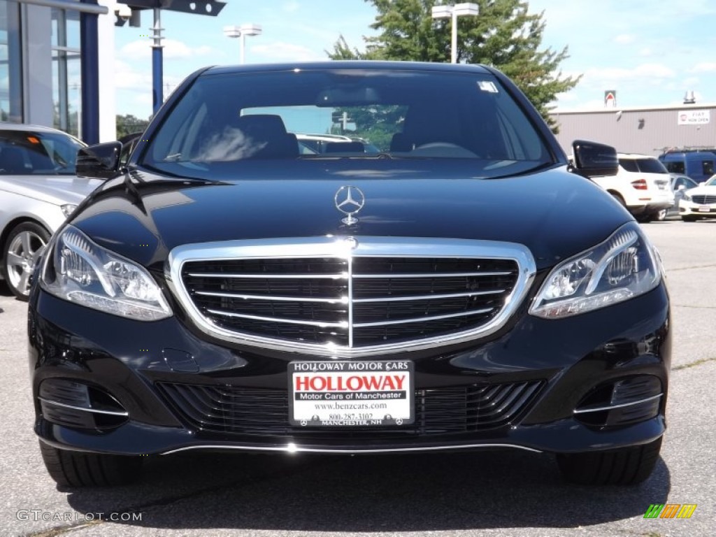 2014 E 350 4Matic Sedan - Black / Black photo #2