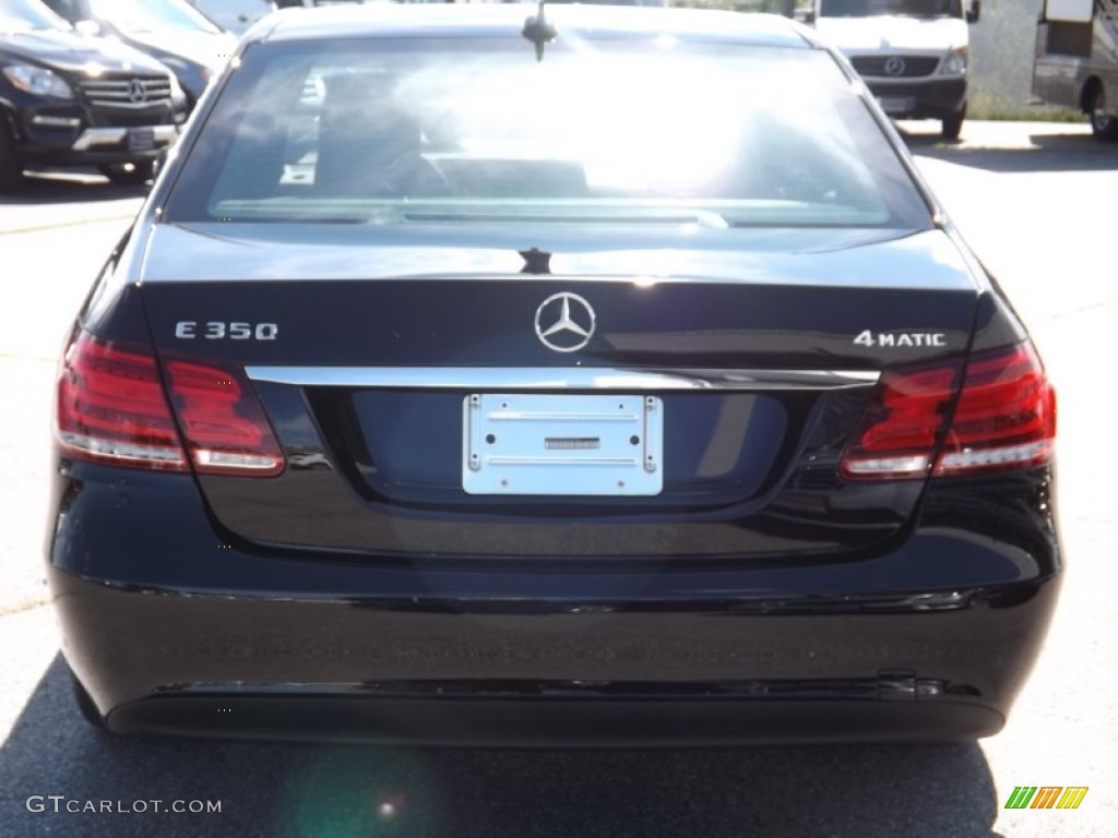 2014 E 350 4Matic Sedan - Black / Black photo #4