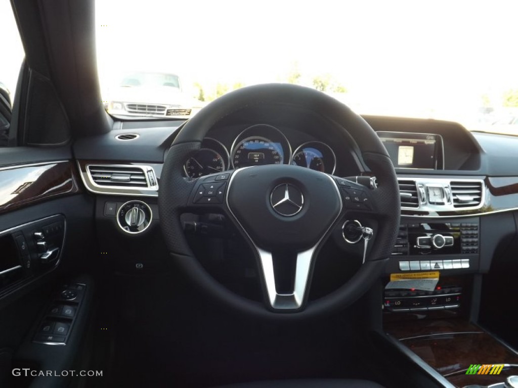 2014 E 350 4Matic Sedan - Black / Black photo #7