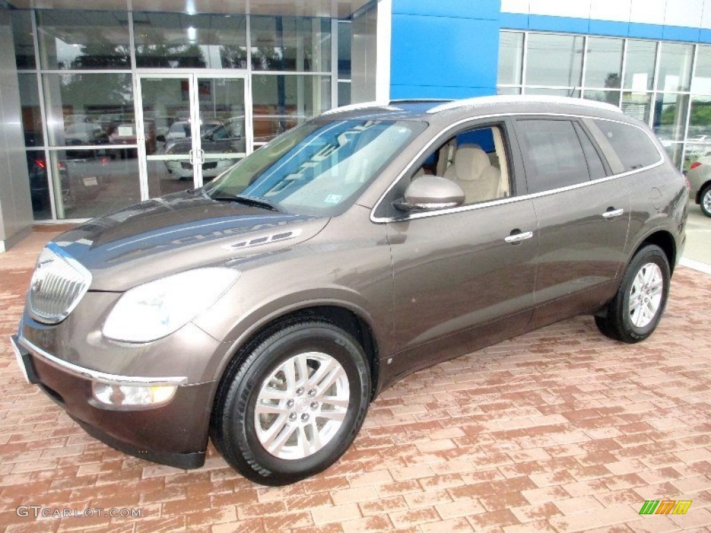 2008 Enclave CX AWD - Cocoa Metallic / Cashmere/Cocoa photo #3