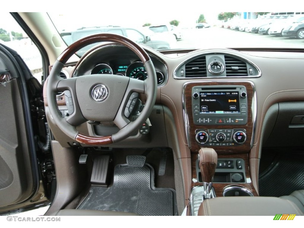 2014 Buick Enclave Leather AWD Cocoa Dashboard Photo #84267489
