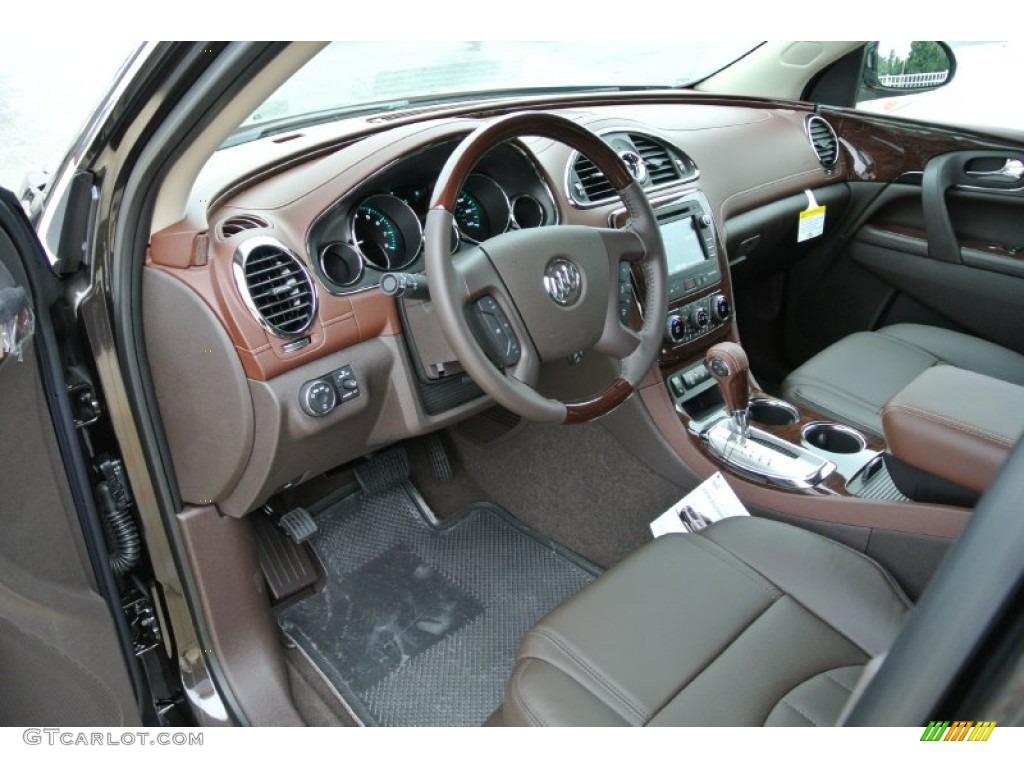 Cocoa Interior 2014 Buick Enclave Leather AWD Photo #84267606