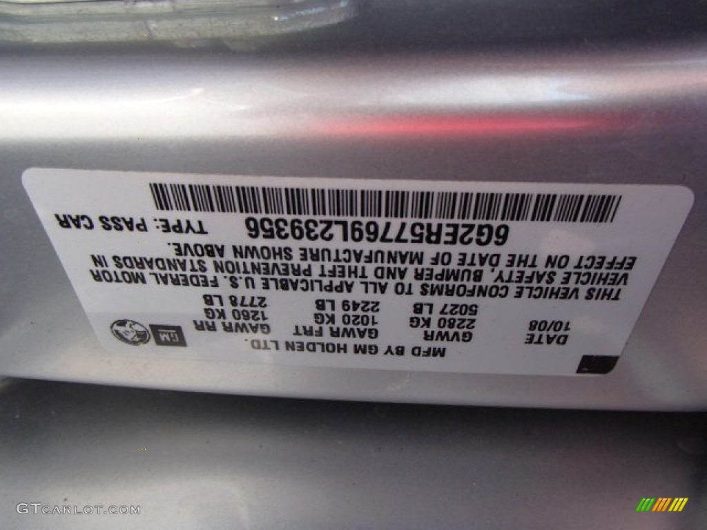 2009 G8 Sedan - Maverick Silver Metallic / Onyx photo #20