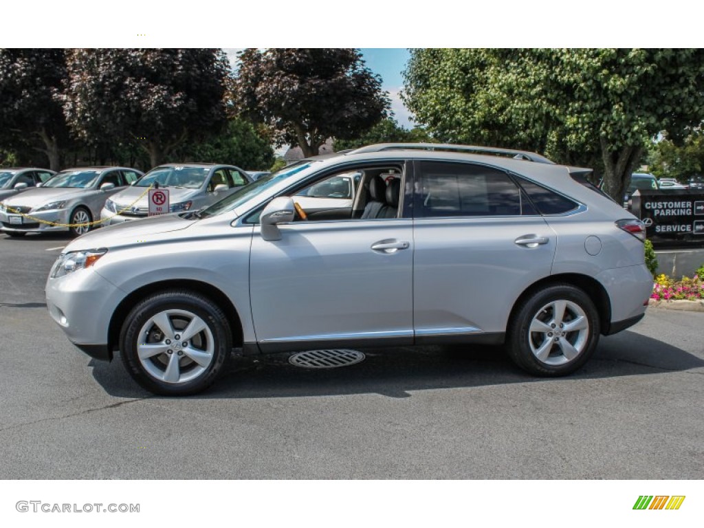 2010 RX 350 AWD - Tungsten Silver Pearl / Black/Brown Walnut photo #4