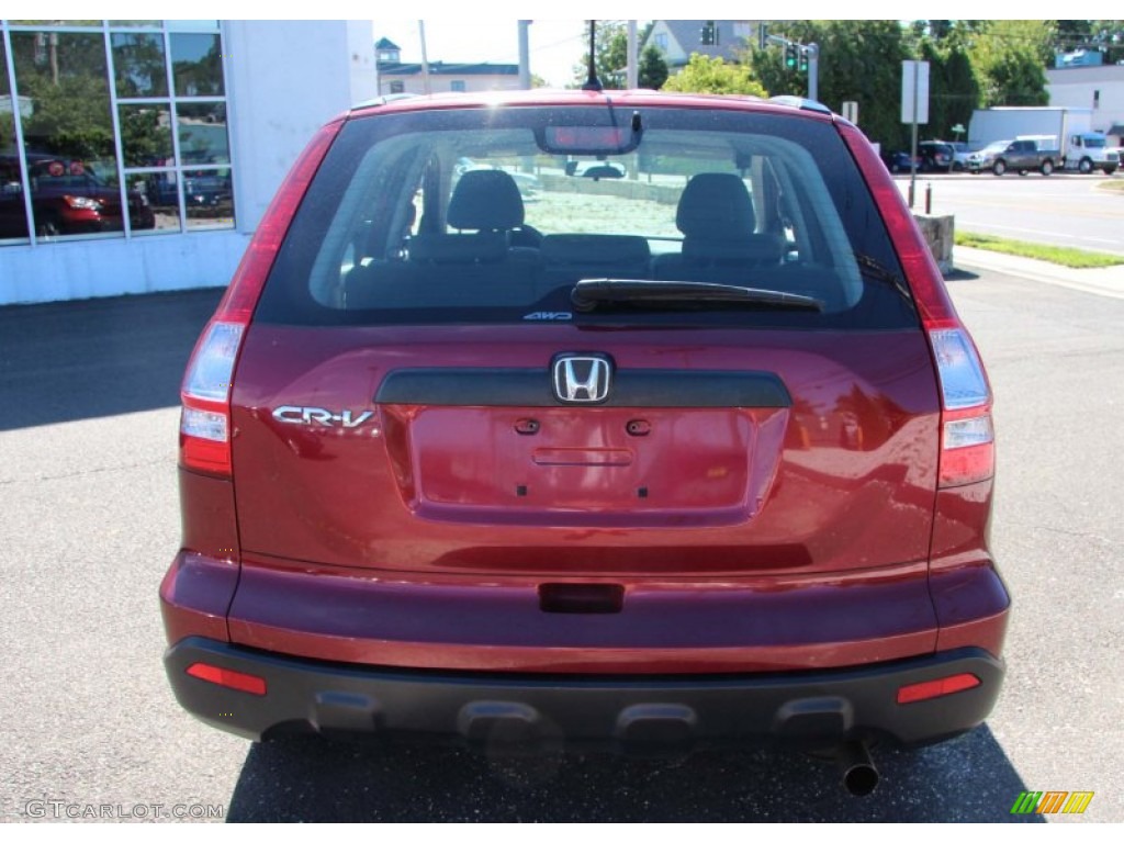 2008 CR-V LX 4WD - Tango Red Pearl / Gray photo #7