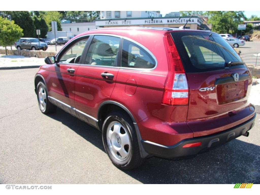 2008 CR-V LX 4WD - Tango Red Pearl / Gray photo #10