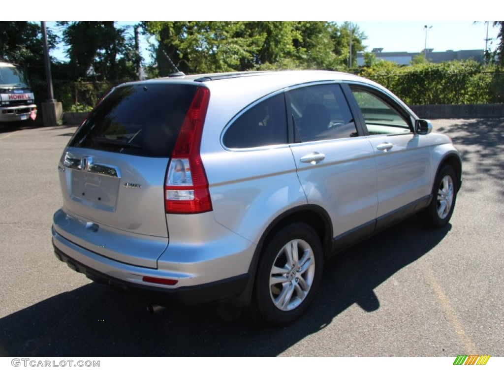 2010 CR-V EX-L AWD - Alabaster Silver Metallic / Black photo #6