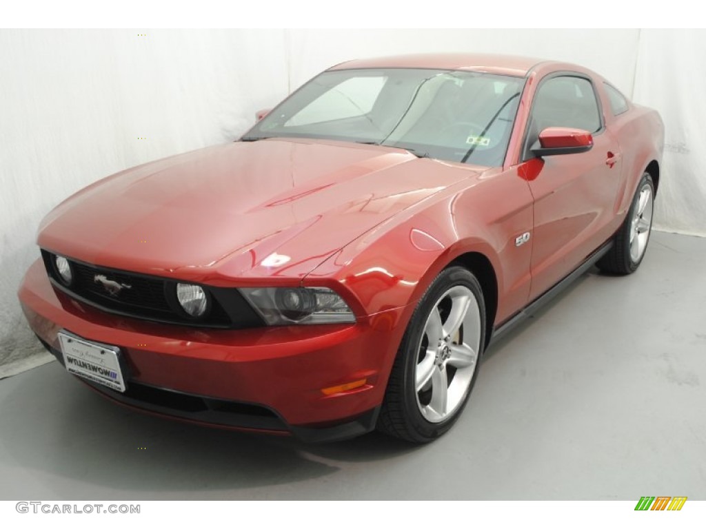 2011 Mustang GT Premium Coupe - Red Candy Metallic / Charcoal Black photo #5