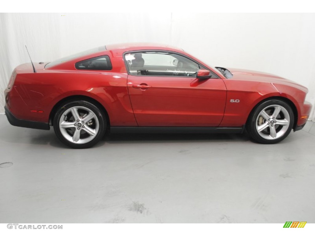 2011 Mustang GT Premium Coupe - Red Candy Metallic / Charcoal Black photo #7