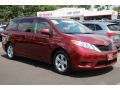 2011 Salsa Red Pearl Toyota Sienna LE  photo #1