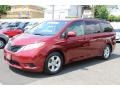 2011 Salsa Red Pearl Toyota Sienna LE  photo #3