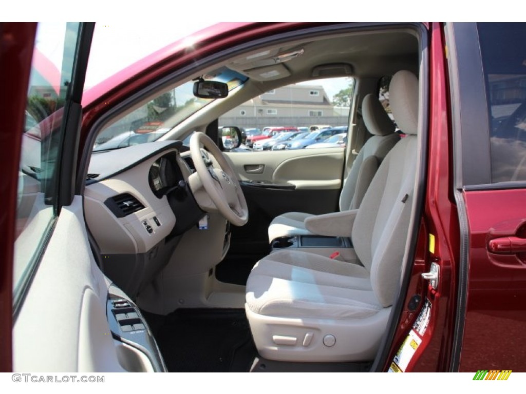 2011 Sienna LE - Salsa Red Pearl / Light Gray photo #7