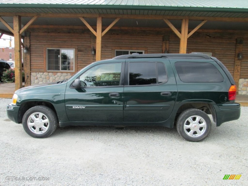 2003 Envoy XL SLE 4x4 - Polo Green Metallic / Medium Pewter photo #1