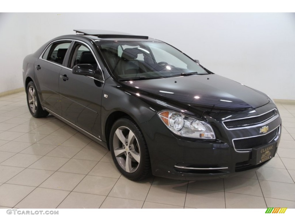 2008 Malibu LT Sedan - Black Granite Metallic / Ebony photo #1