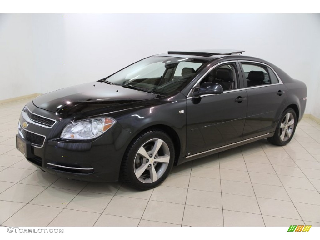 2008 Malibu LT Sedan - Black Granite Metallic / Ebony photo #3