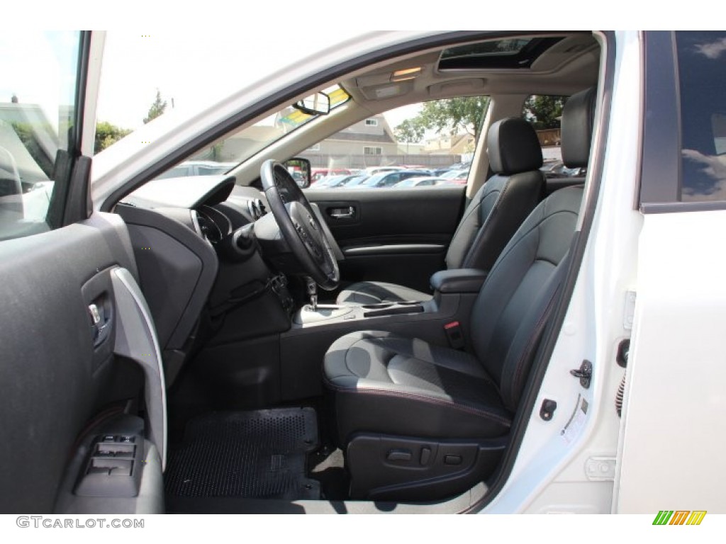 2011 Rogue SL AWD - Pearl White / Black photo #7