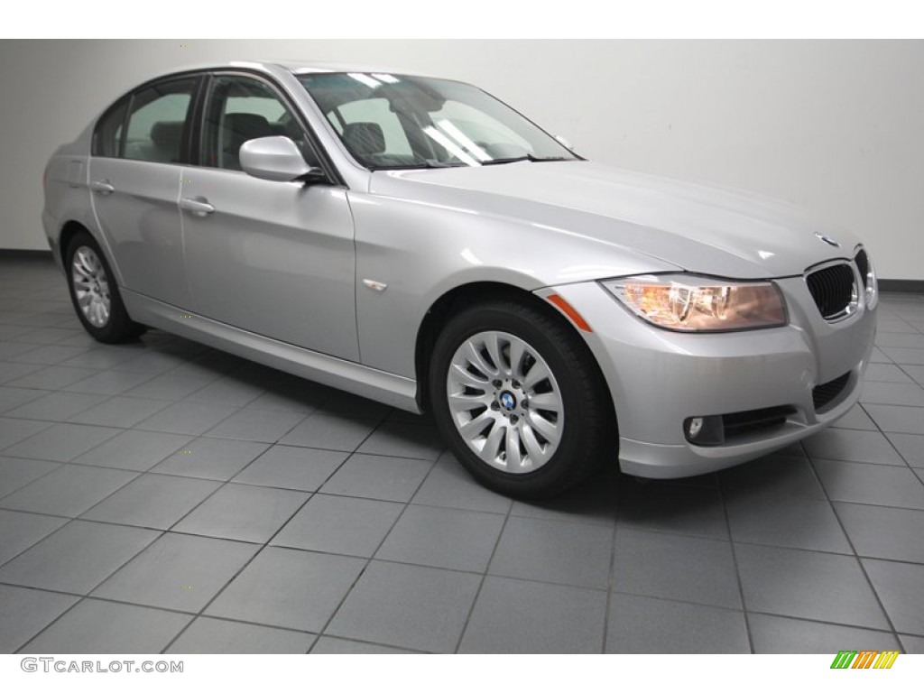 2009 3 Series 328i Sedan - Titanium Silver Metallic / Grey photo #1