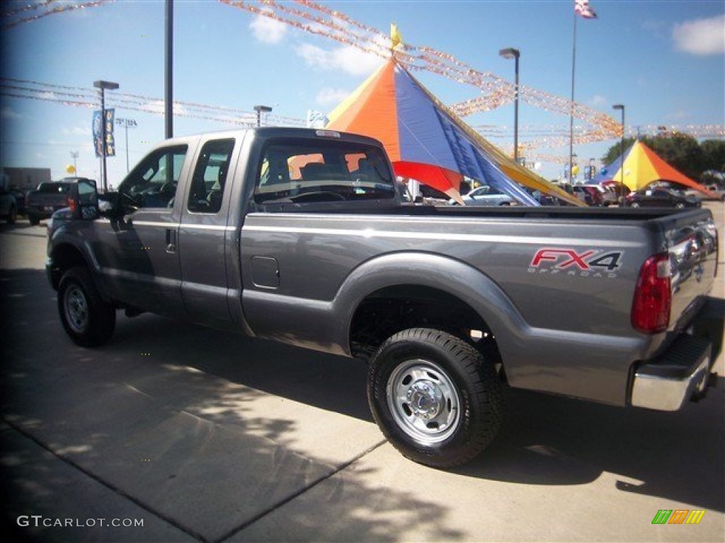 2012 F250 Super Duty XL SuperCab 4x4 - Sterling Grey Metallic / Steel photo #6