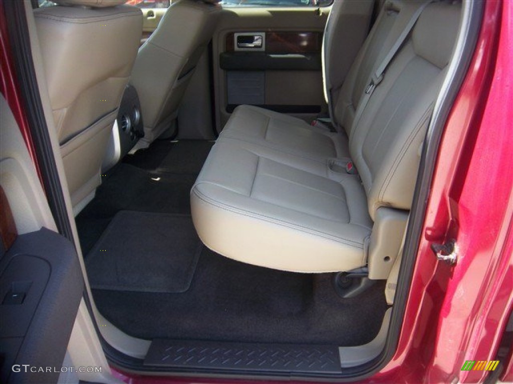 2010 F150 Lariat SuperCrew - Red Candy Metallic / Tan photo #17