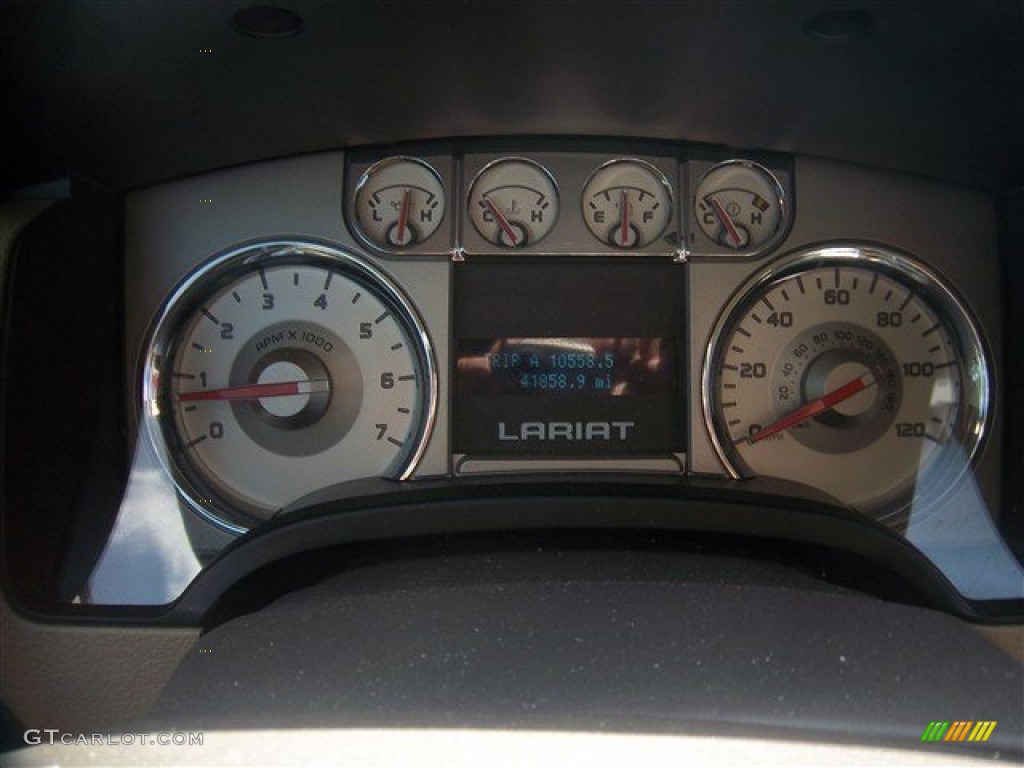 2010 F150 Lariat SuperCrew - Red Candy Metallic / Tan photo #23