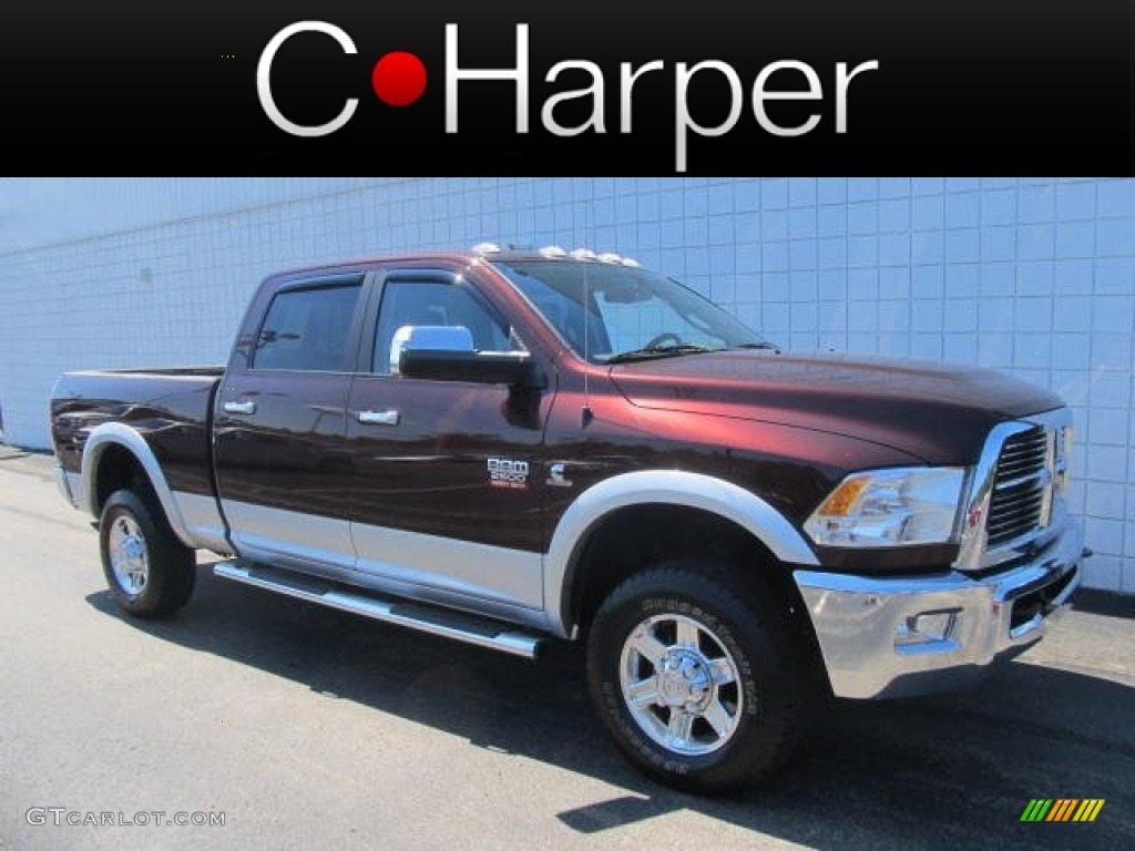 2012 Ram 2500 HD Laramie Crew Cab 4x4 - Deep Cherry Red Crystal Pearl / Dark Slate photo #1