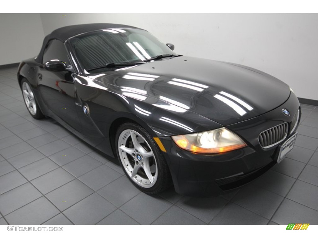 Black Sapphire Metallic 2006 BMW Z4 3.0si Roadster Exterior Photo #84284766