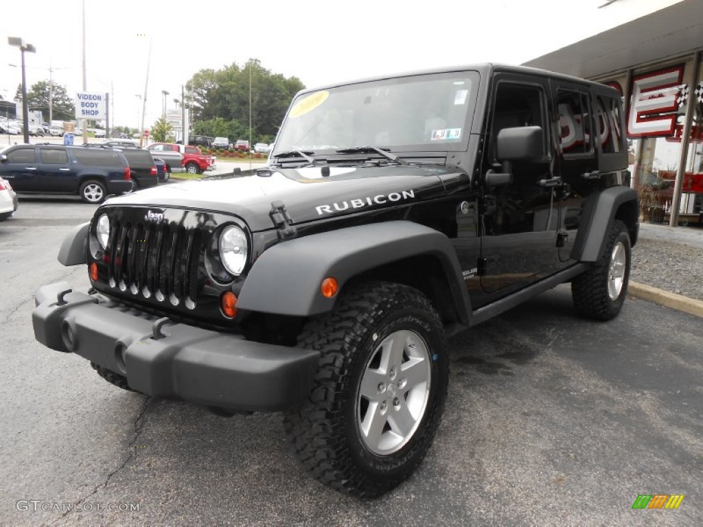 Black 2009 Jeep Wrangler Unlimited Rubicon 4x4 Exterior Photo #84285816